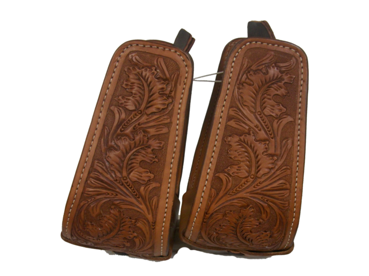 Handmade Western Stirrup Leathers – 2.5 X 66 – Medium Oil Brown – USA Amish Made