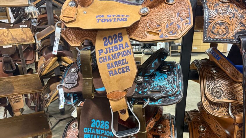 trophy saddles for the National High School Rodeo and National Junior High School Rodeo